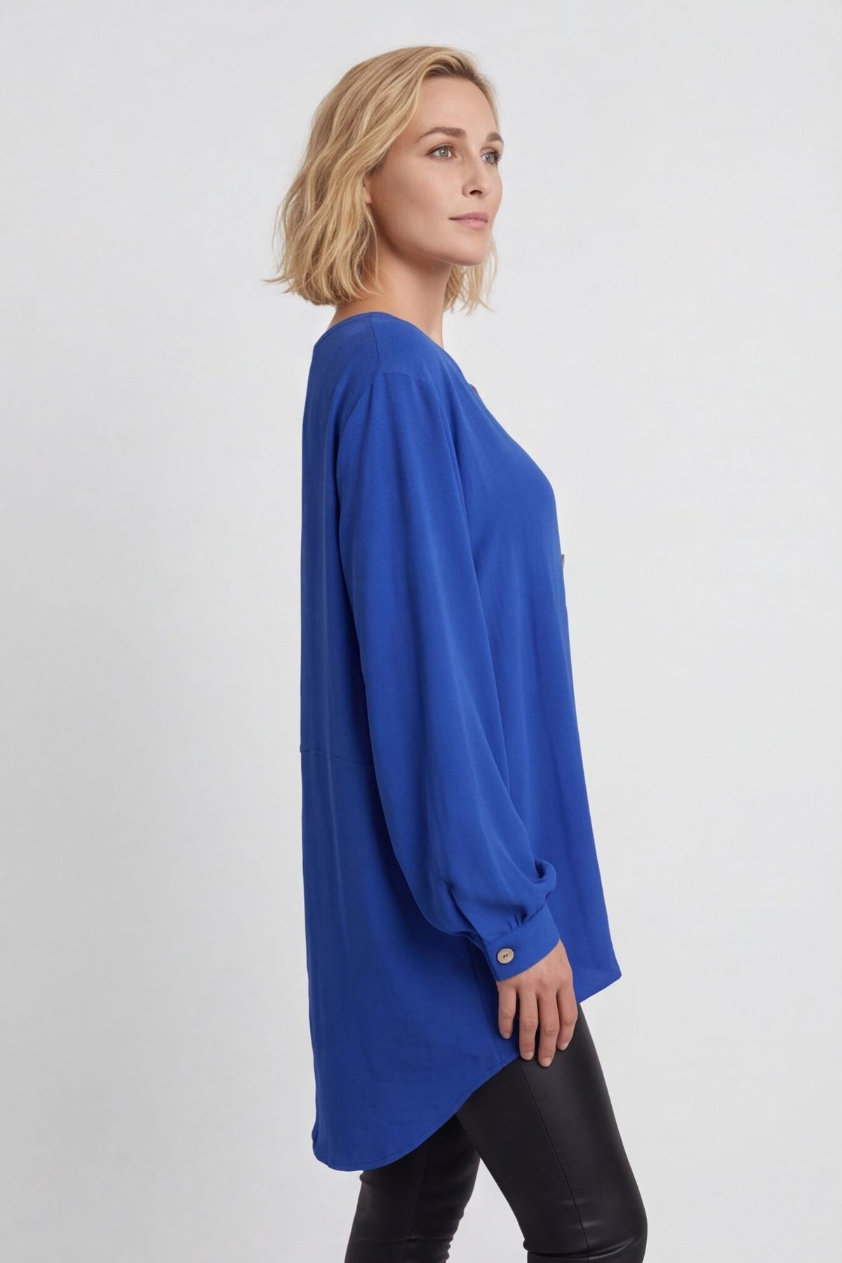 Elianna Button Top Cobalt – image 3 of 5