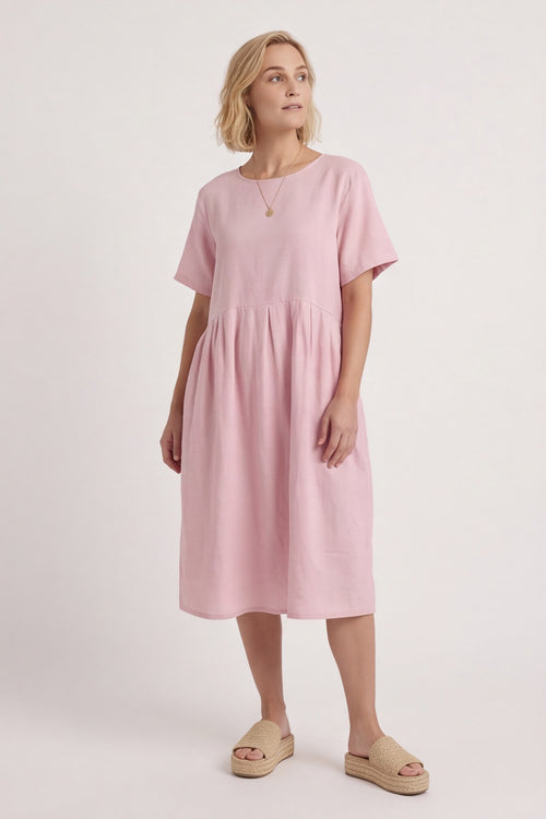 Zouch Linen Cap Sleeve Dress – image 4 of 6