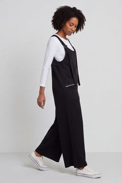 Kinley Pocket Cotton Jumpsuit Black – image 4 of 6