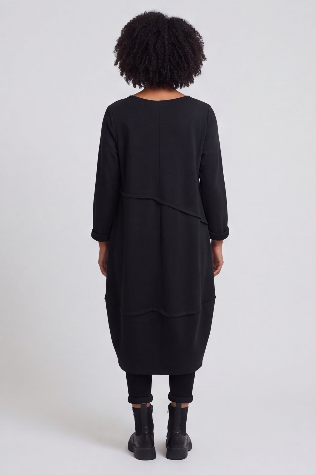 Minnie Seam Detail Cotton Tunic Black – image 4 of 6
