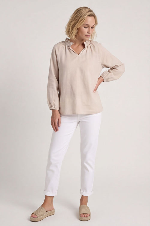 Charmaine Linen Top Stone – image 4 of 6
