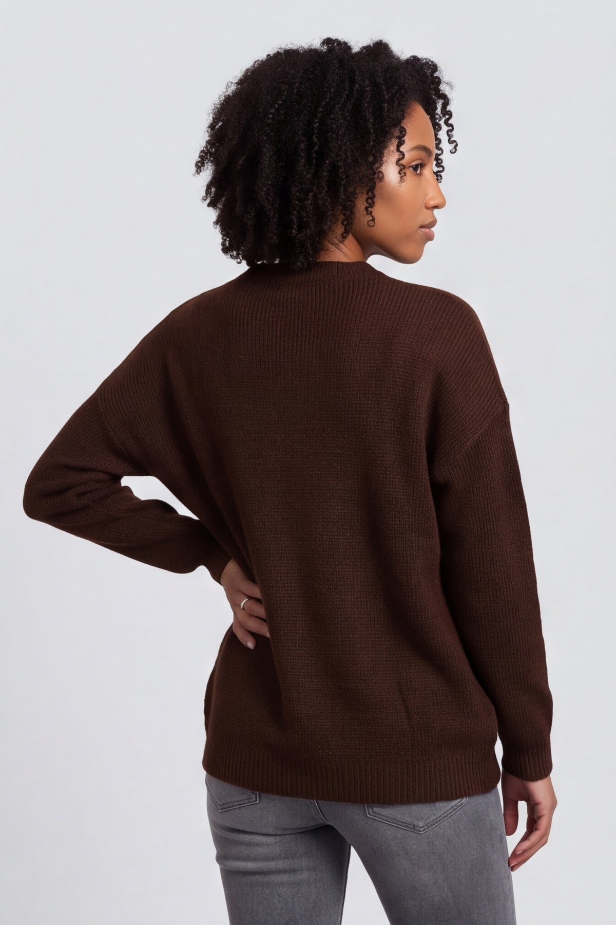 Elaine Knitted Jumper Cocoa – image 4 of 6
