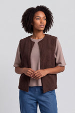 Tessa Bouclé Gilet Cocoa Cocoa - Tessa Bouclé Gilet – image 2 of 4