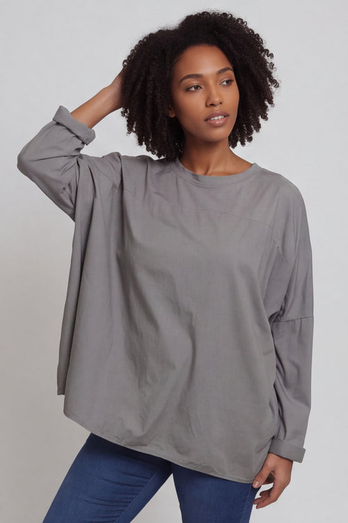 Dianne Cotton Top Mocha – image 4 of 5