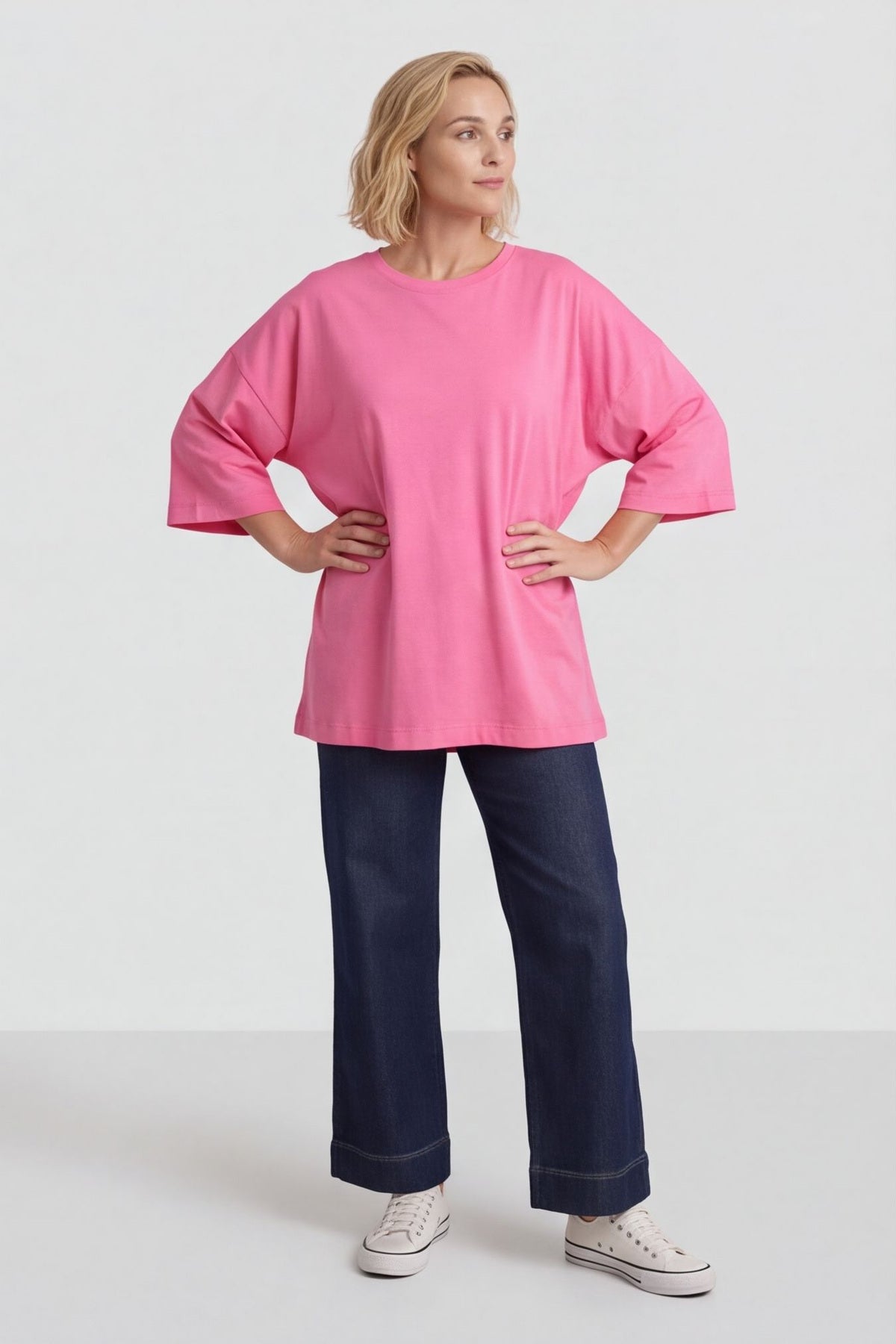 Kirby Cotton Top Fuchsia – image 4 of 6