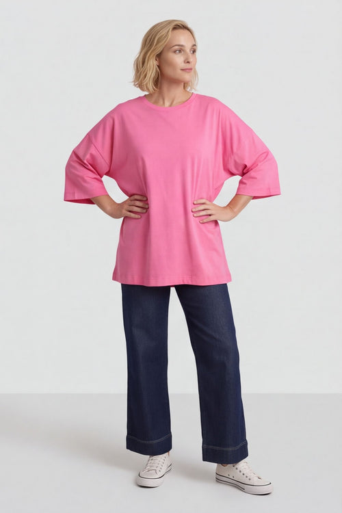 Kirby Cotton Top Fuchsia – image 4 of 6