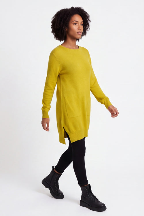 Elisa Pocket Knitted Tunic Yellow – image 4 of 6