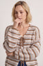 Merlyn Stripe Tie Knitted Cardigan Camel – image 4 of 6