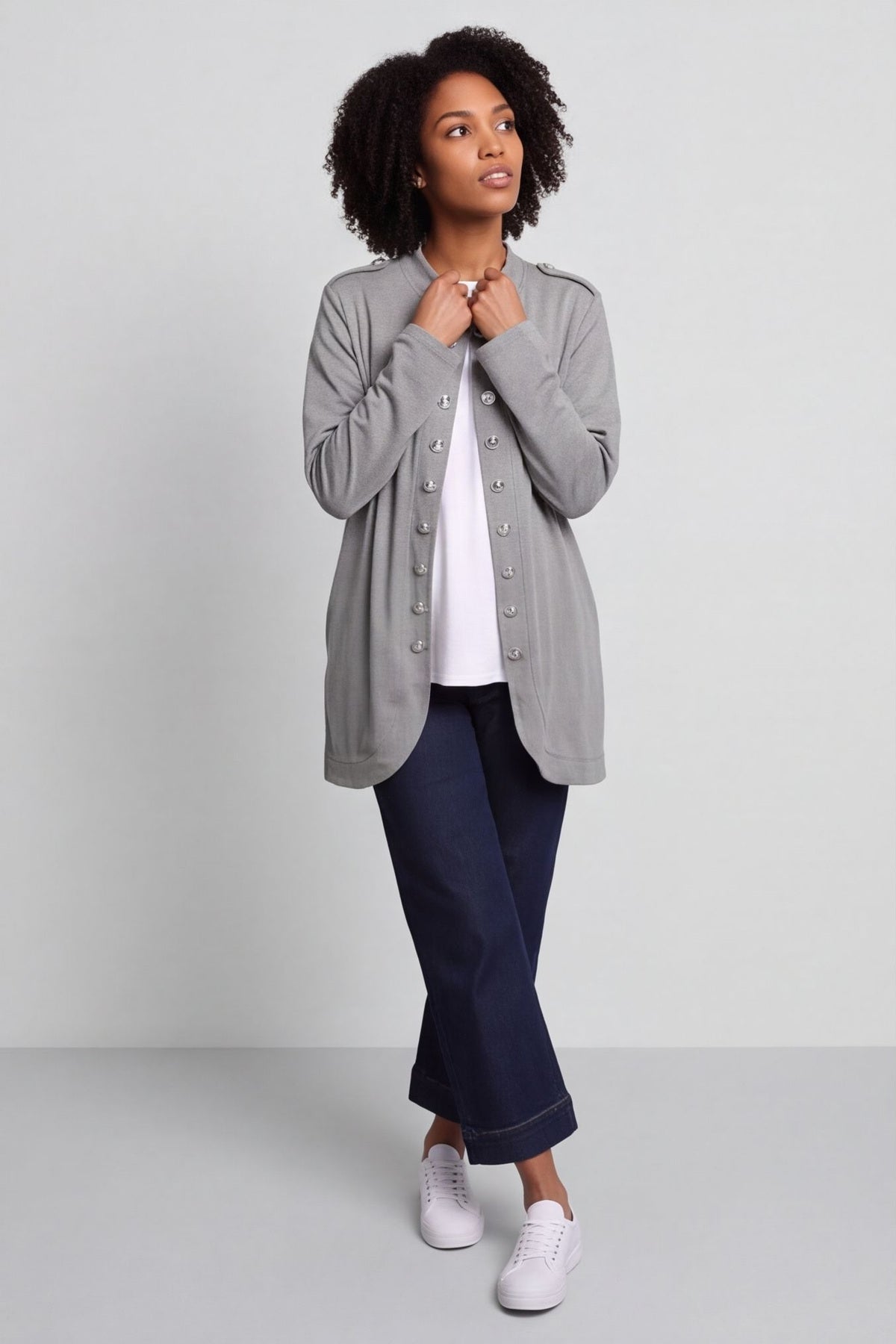 Gatwick Jersey Jacket Mid Grey – image 4 of 6