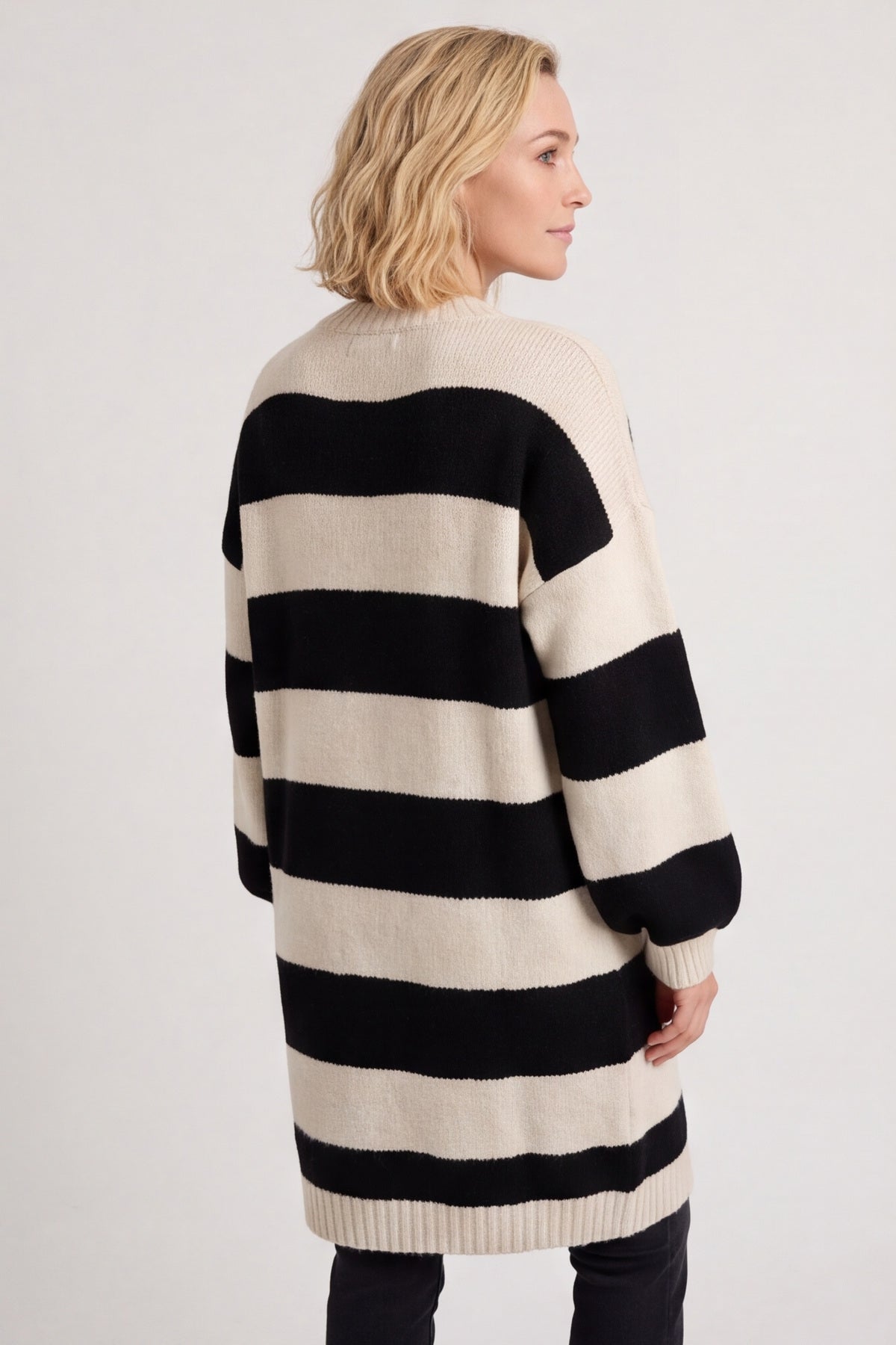 Osanna Stripe Knitted Jumper Stone – image 4 of 6