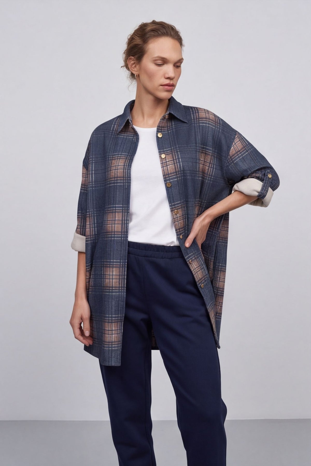 Calla Print Over Shirt – image 3 of 5