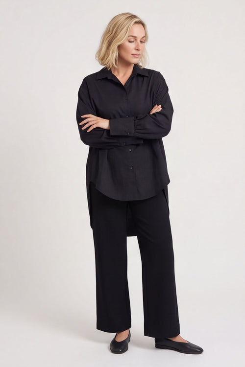Natalie Cotton Shirt Black – image 4 of 6