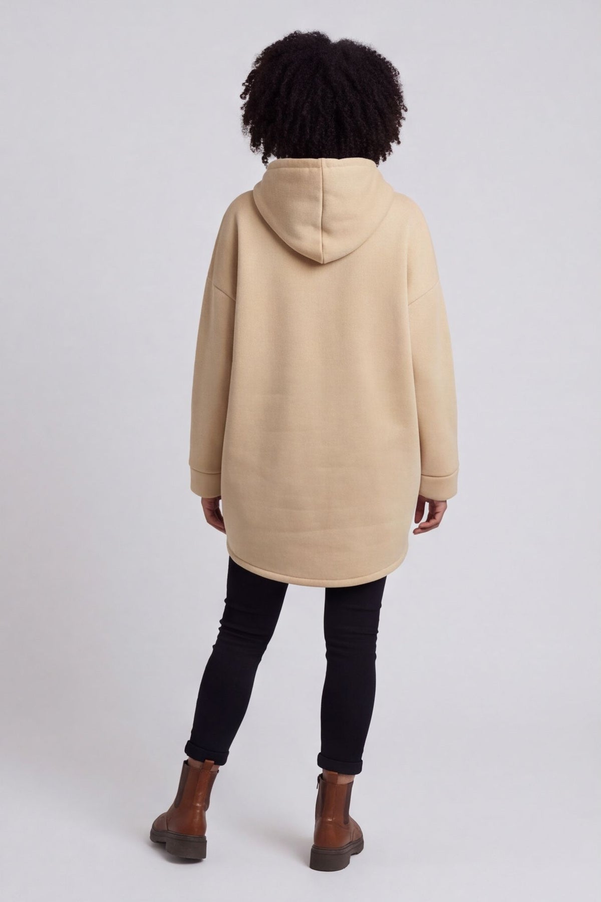Jaylen Hooded Cotton Top Camel – image 4 of 6