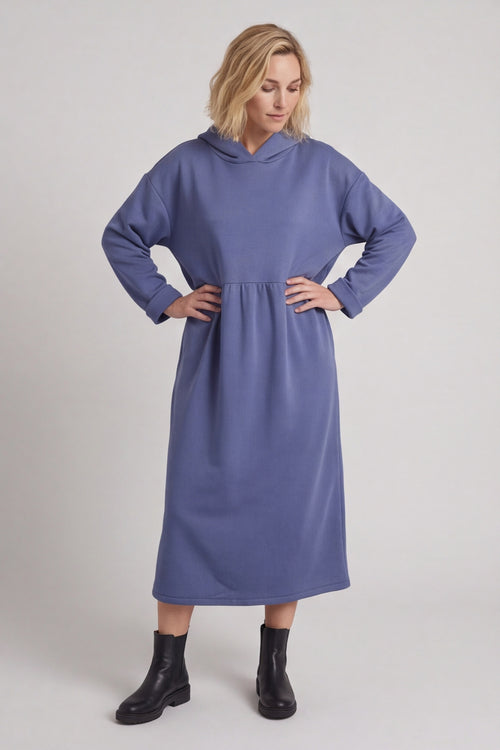 Saskia Hooded Dress Blue – image 4 of 5