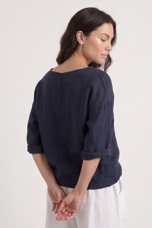 Arielle Linen Blend Shorts White – image 4 of 6