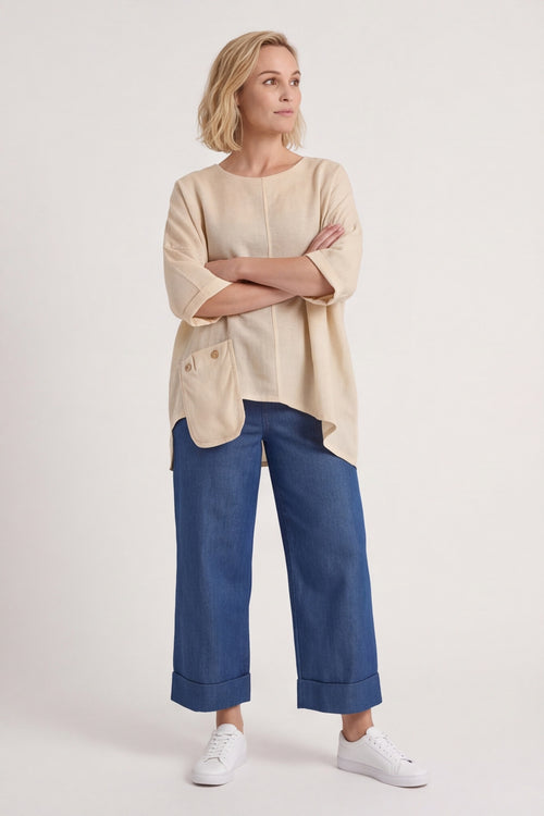 Daisy Linen Top – image 4 of 5
