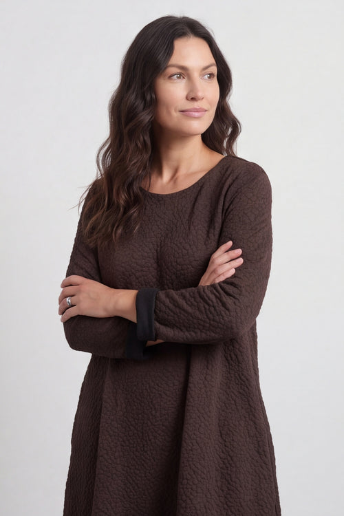 Loni Dress Cocoa – image 4 of 5