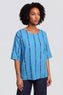 Kalia Stripe Linen Top Kingfisher – image 4 of 6