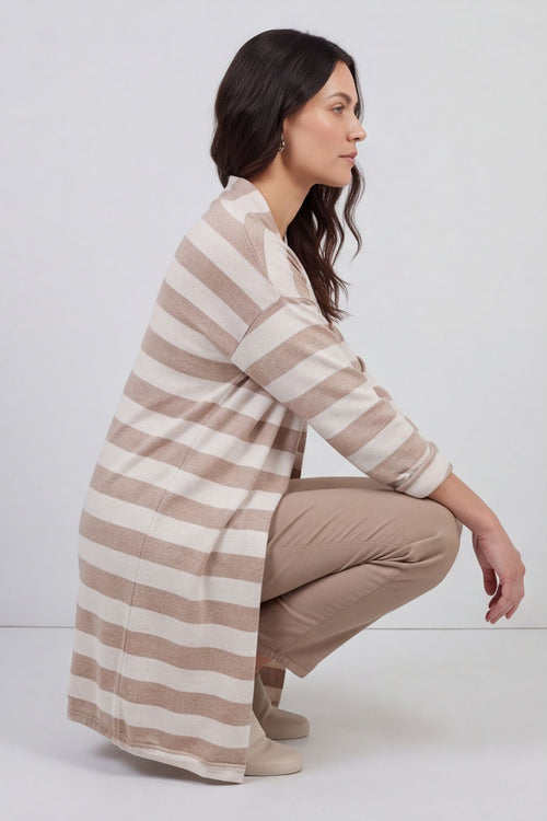 Lizzie Stripped Longline Cardigan – image 4 of 6