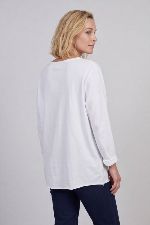 Amber Cotton Top White – image 4 of 6