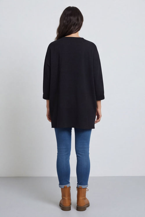 Kelilah Pocket Cotton Top Black – image 4 of 5