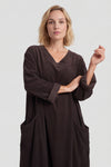 Cerys Cord Pocket Dress Cocoa – image 4 of 6