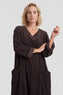 Cerys Cord Pocket Dress Cocoa – image 4 of 6