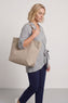 Shyla Gingham Wrap Cotton Top Mid Grey – image 4 of 6
