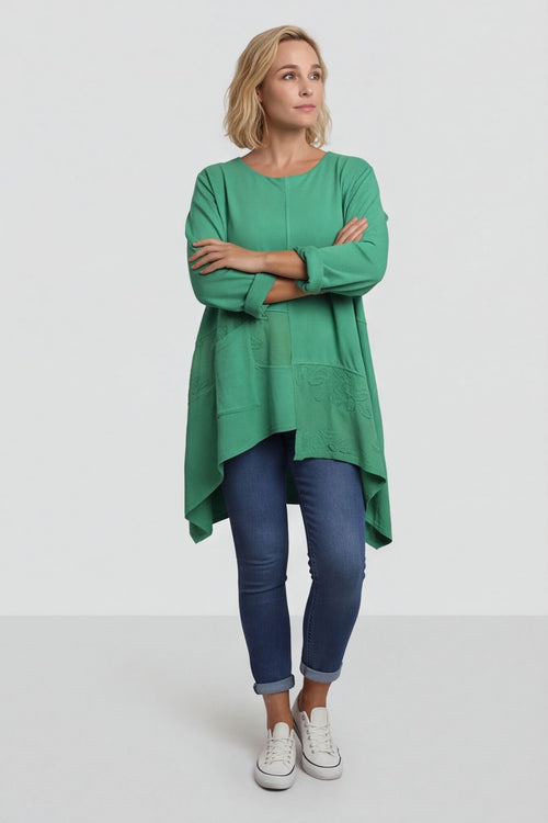 Berenice Cotton Top Emerald – image 4 of 5