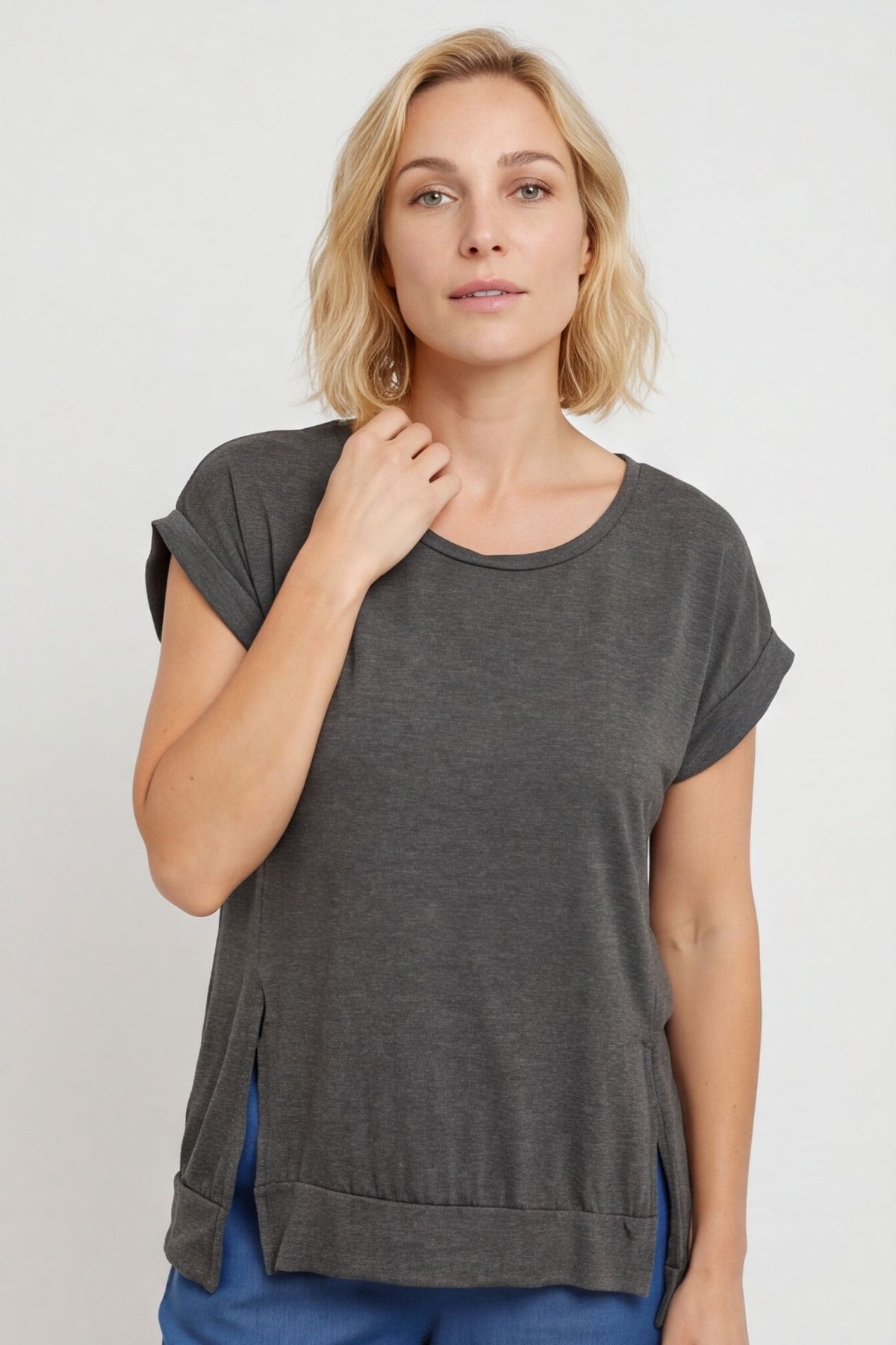 Catrin Top Marl Charcoal – image 4 of 6