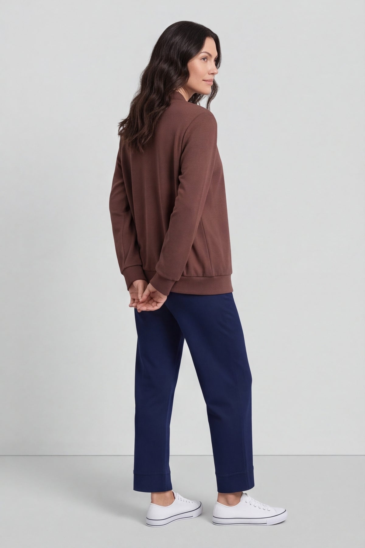 Evianna Knitted Top Cocoa – image 4 of 6