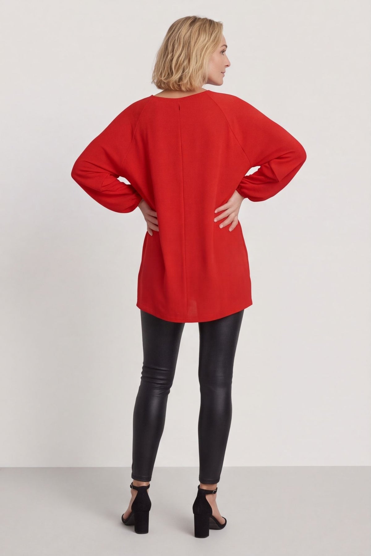 Salina Long Sleeve Top Red – image 4 of 5