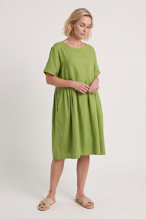 Zouch Linen Cap Sleeve Dress – image 4 of 6