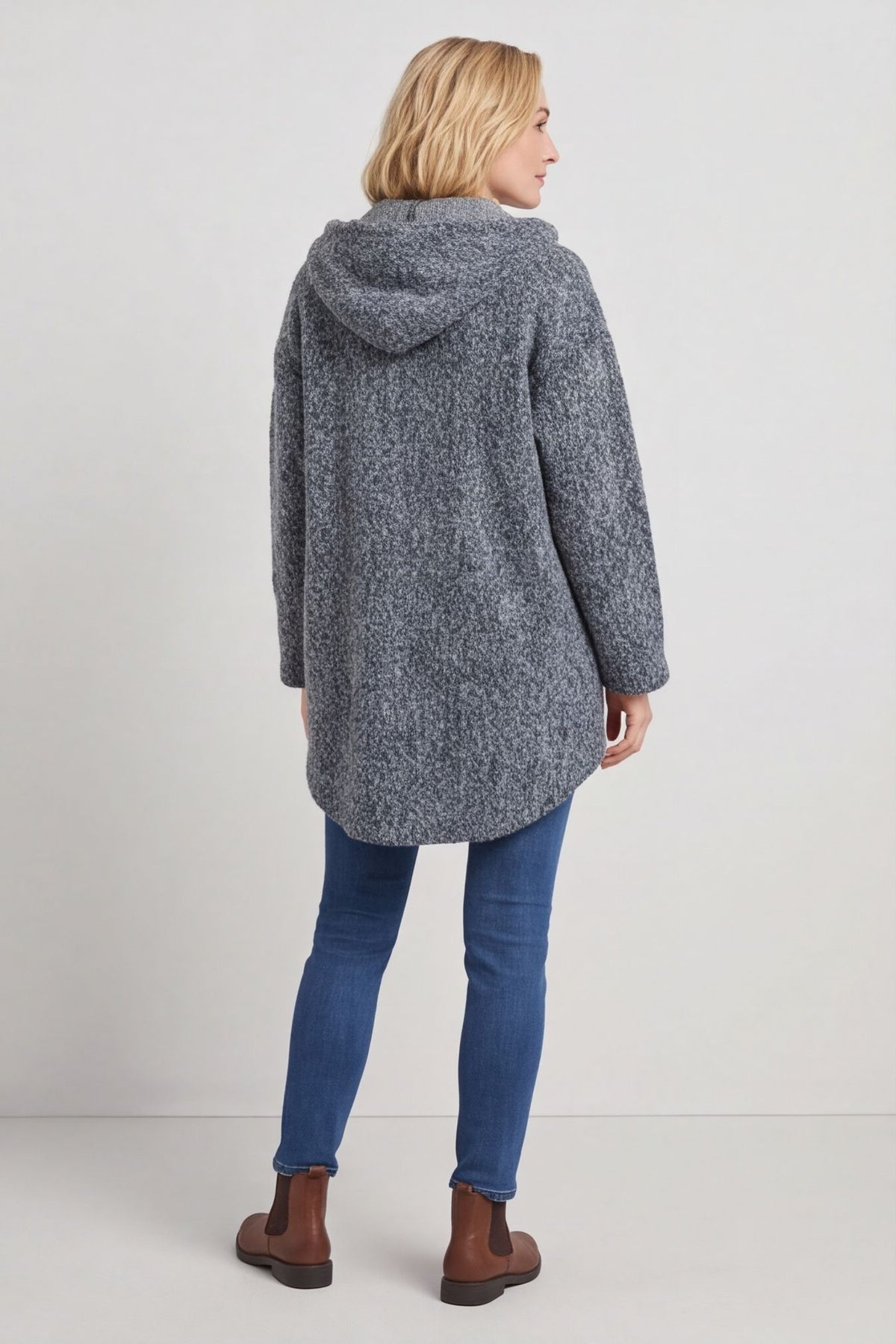 Sheila Zip Hooded Jacket Grey – image 4 of 6