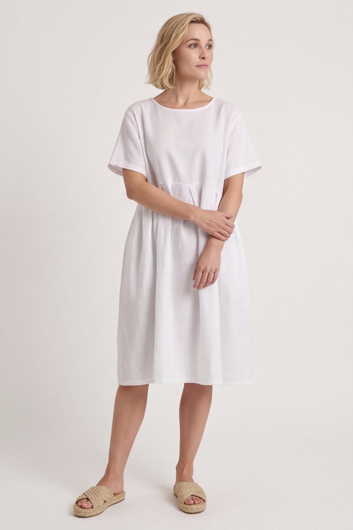 Zouch Linen Cap Sleeve Dress – image 4 of 6