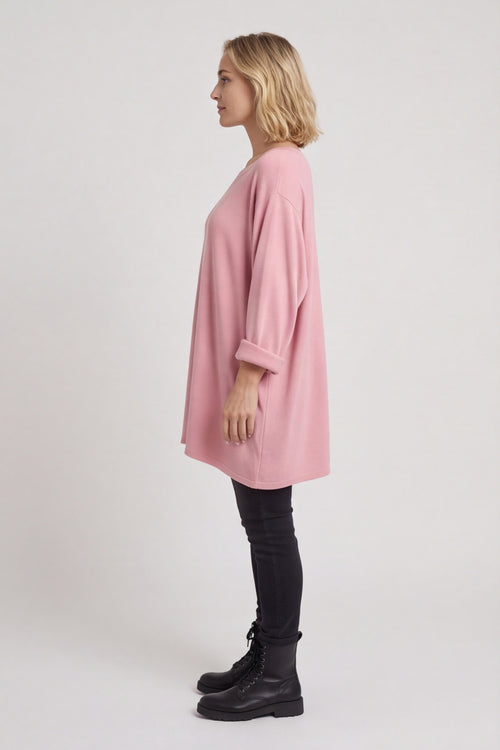 Beverley Oversize Knitted Top Pink – image 4 of 6