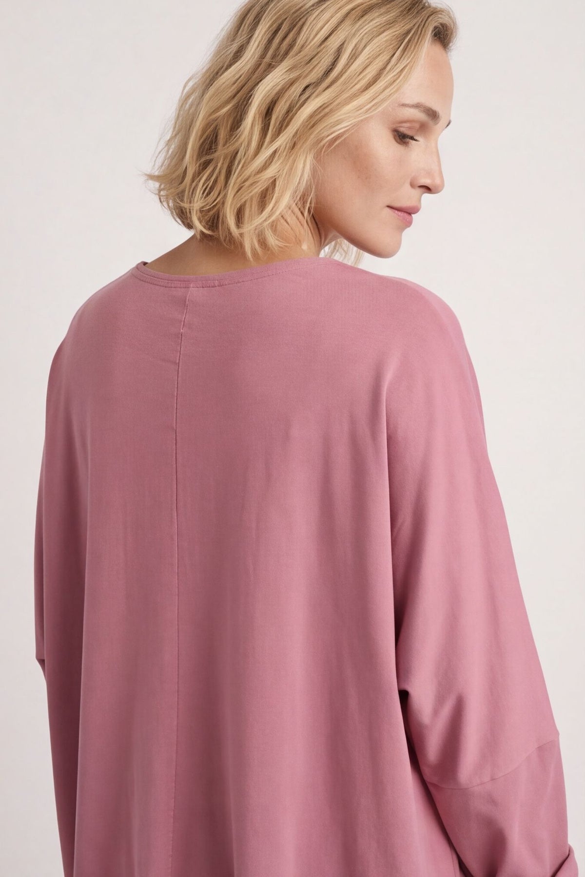 Mozelle Crochet Detail Cotton Top Grape – image 4 of 6