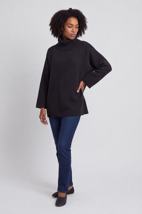 Jude Polo Neck Knitted Jumper Black – image 4 of 6