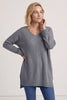 Bo Slouch V-Neck Jumper Mid Grey – image 4 of 6