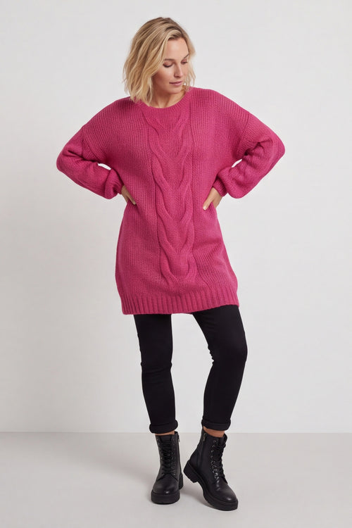 Layne Knitted Jumper Fuchsia – image 4 of 6