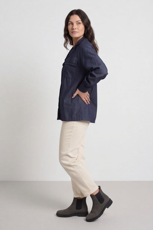Dayna Denim Jacket Dark Denim – image 4 of 5