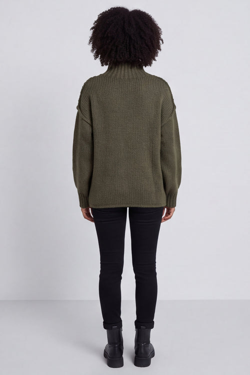Ciao Knitted Jumper Khaki – image 4 of 6