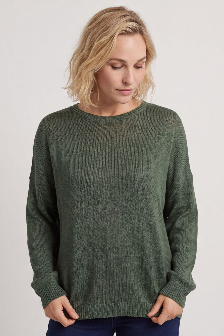 Bamburgh Knit Top Khaki