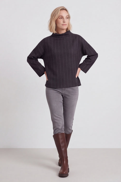 Siobhan Cowl Neck Top Black – image 4 of 6