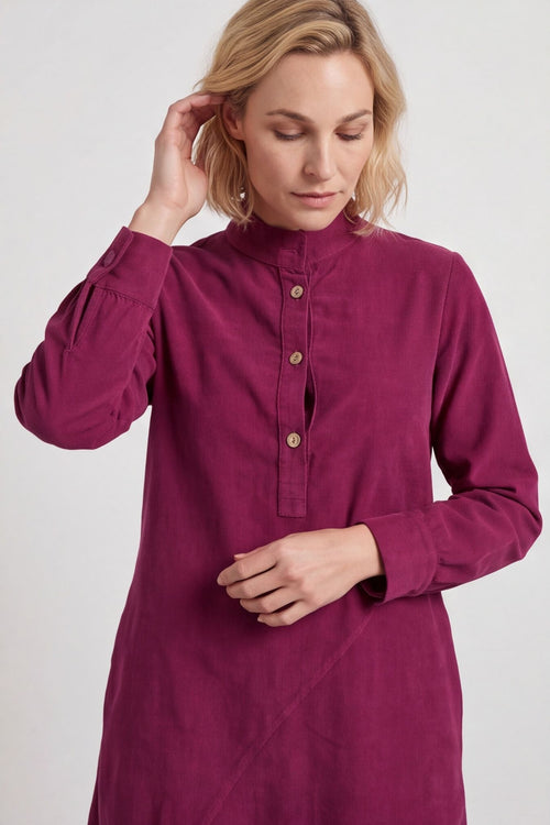 Ruby Needlecord Button Dress – image 3 of 4