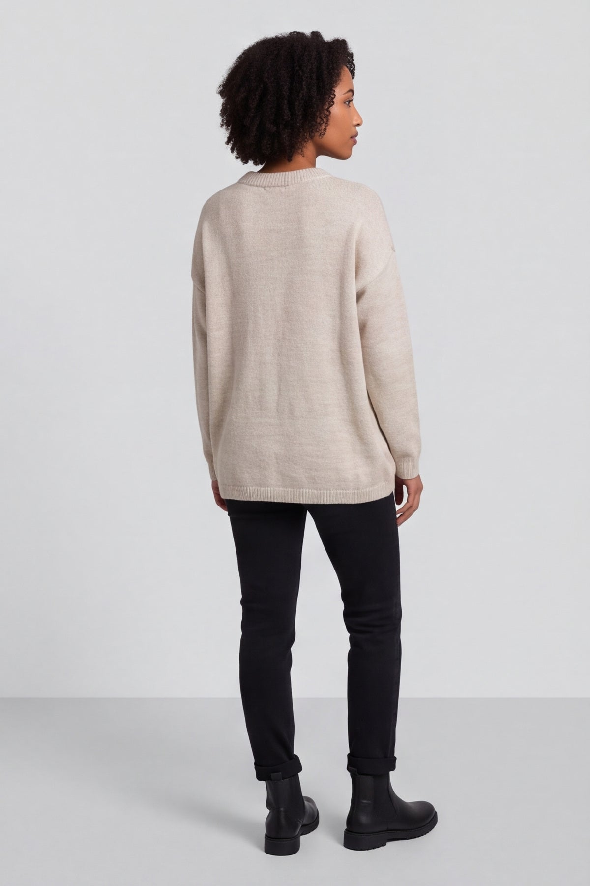 Elaine Knitted Jumper Stone – image 4 of 6