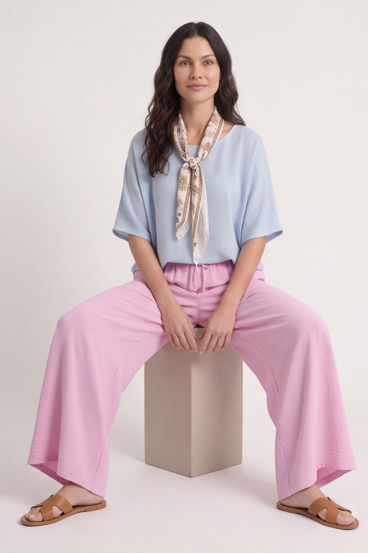Athena Wide Leg Trousers Fuchsia – image 4 of 6