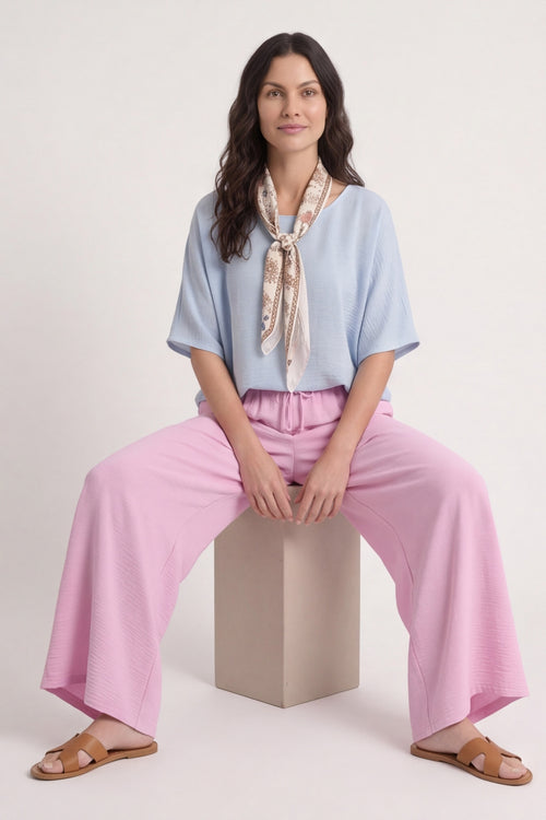 Athena Wide Leg Trousers Fuchsia – image 4 of 6