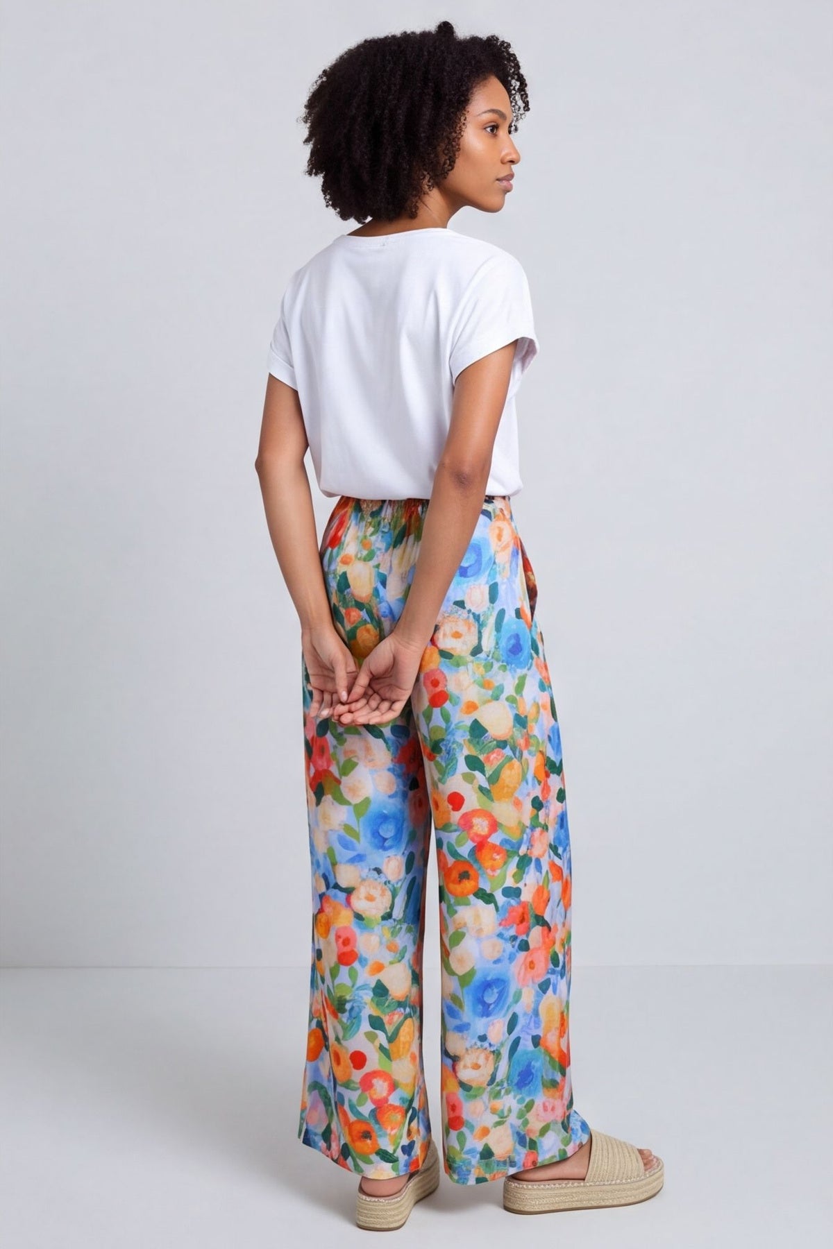 Lelia Print Trousers Light Blue – image 5 of 6