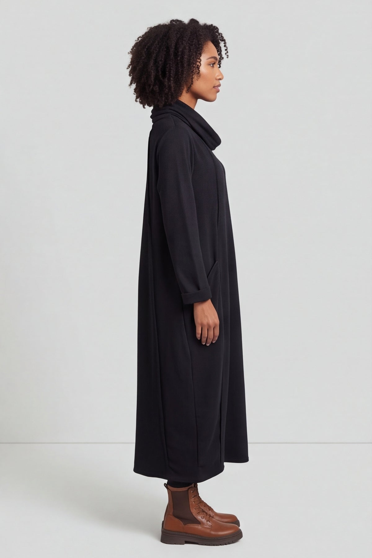 Maris Snood Cotton Dress Black – image 4 of 5